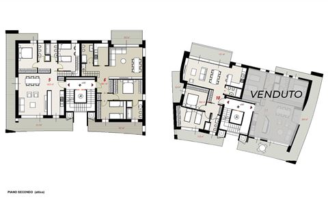 Appartamento N.5 secondo piano 118 mq - Via del Meridiano